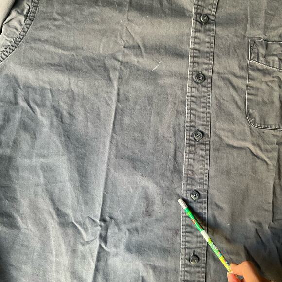 Roundtree & Yorke Men’s Long Sleeve Button Down Shirt size 2XL, Gray - Picture 9 of 10